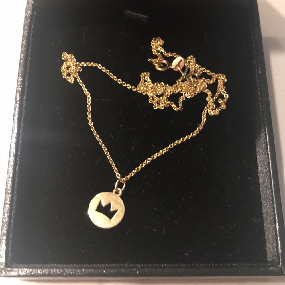 Bony Levy king queen crown cutout necklace 14k - Picture 5 of 8